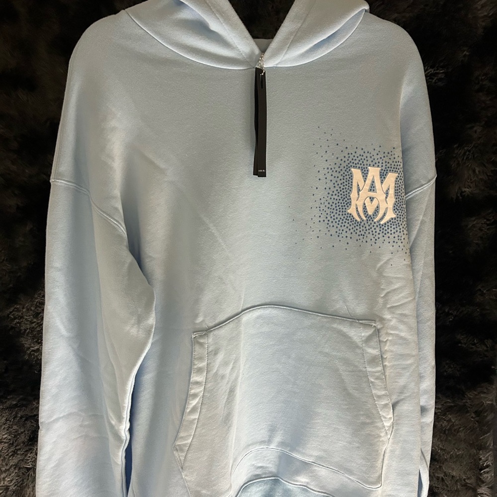 AMIRI Sky Blue Men's Hoodie